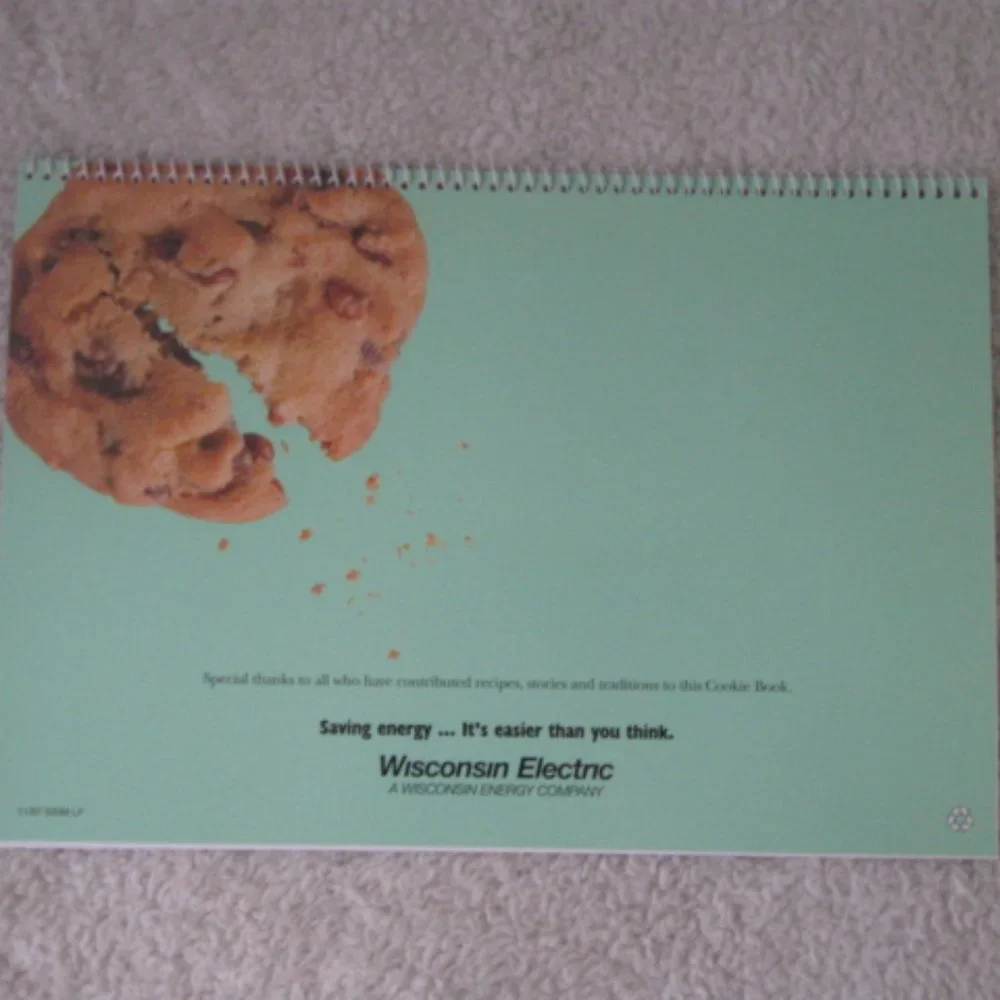 Wisconsin Electric 70th Anniversary The Cookie Book